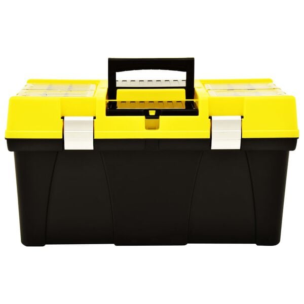 vidaXL Εργαλειοθήκη 595x337x316 χιλ. Κίτρινο από Πλαστικό