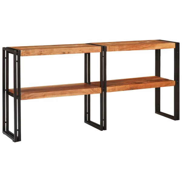 vidaXL Τραπέζι κονσόλας 160x33x75 εκ. Μασίφ χοντροκομμένο ακακία