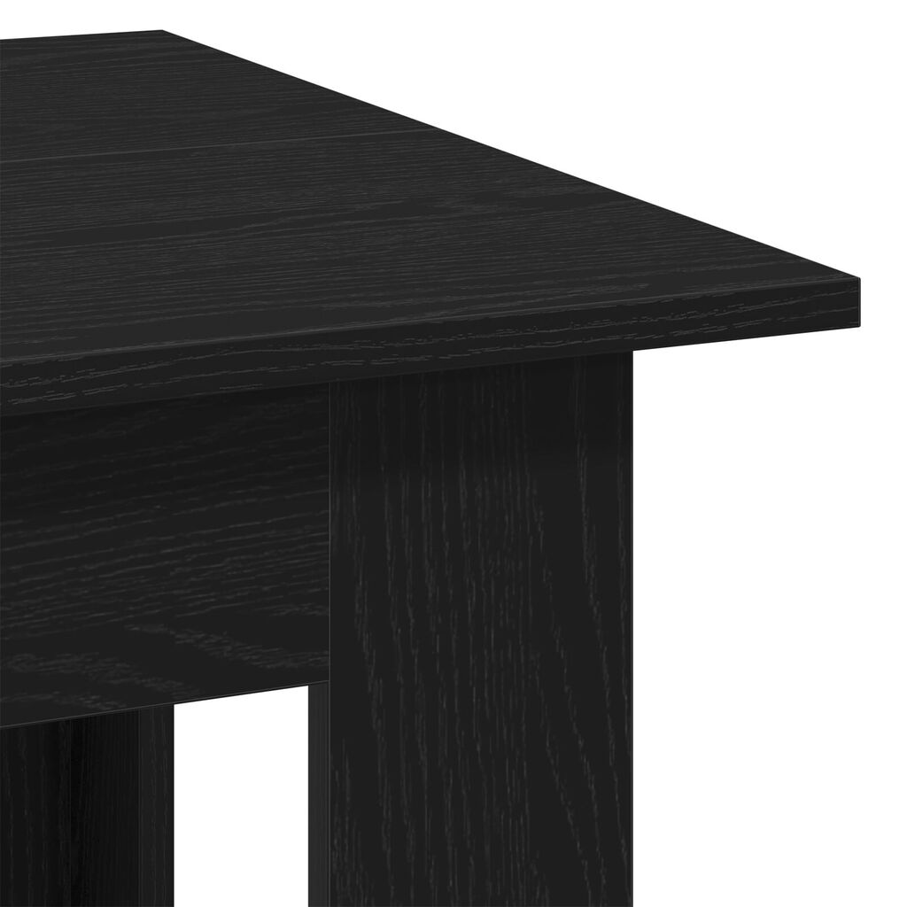 vidaXL Τραπεζάκι Σαλονιού Μαύρο Δρυς 100x60x42 εκ Επεξεργασμένο Ξύλο
