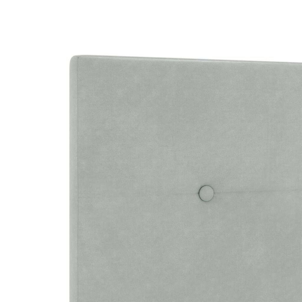 vidaXL Σκελετός Κρεβατιού Ανοιχτό γκρι 120 x 190 cm Βελούδο