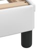 vidaXL Σκελετός Κρεβατιού Viana Χωρίς Στρώμα Λευκό 140x190 εκ. Συνθετικό Δέρμα