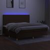 vidaXL &Kappa;&rho;&epsilon;&beta;ά&tau;&iota; Boxspring &mu;&epsilon; &Sigma;&tau;&rho;ώ&mu;&alpha; & LED &Sigma;&kappa;.&Kappa;&alpha;&phi;έ 200x200&epsilon;&kappa;. &Upsilon;&phi;&alpha;&sigma;&mu;ά&tau;&iota;&nu;&omicron;