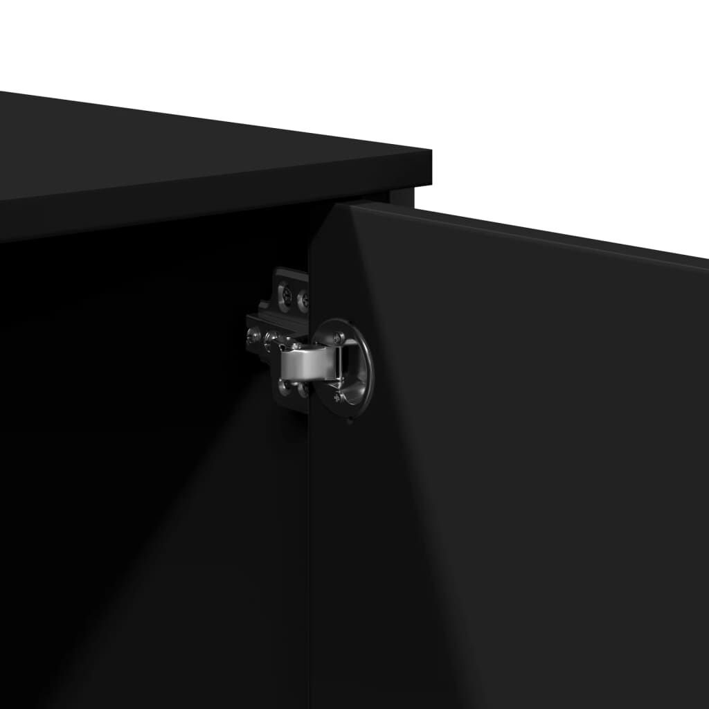 vidaXL Τραπέζι Κονσόλα Μαύρο 100x35x74,5 εκ. από Επεξεργ. Ξύλο