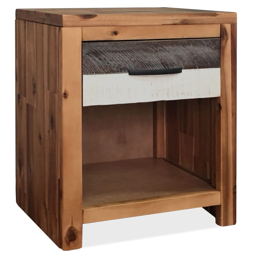 vidaXL Κομοδίνo 40 x 30 x 48 εκ. από Μασίφ Ξύλο Ακακίας