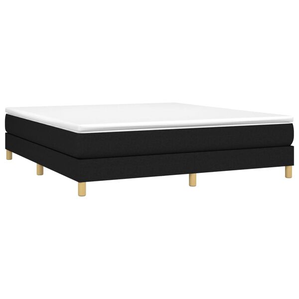 vidaXL &Kappa;&rho;&epsilon;&beta;ά&tau;&iota; Boxspring &mu;&epsilon; &Sigma;&tau;&rho;ώ&mu;&alpha; &Mu;&alpha;ύ&rho;&omicron; 180x200 &epsilon;&kappa;. &Upsilon;&phi;&alpha;&sigma;&mu;ά&tau;&iota;&nu;&omicron;