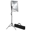 vidaXL Κιτ Στούντιο Φωτογράφισης με Φόντο και Softbox