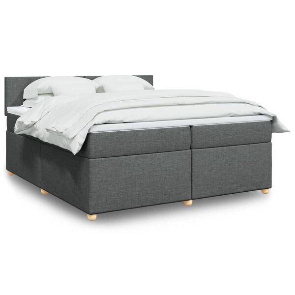 vidaXL &Kappa;&rho;&epsilon;&beta;ά&tau;&iota; Boxspring &mu;&epsilon; &Sigma;&tau;&rho;ώ&mu;&alpha; &Sigma;&kappa;&omicron;ύ&rho;&omicron; &Gamma;&kappa;&rho;&iota; 200x200 &epsilon;&kappa;. &Upsilon;&phi;&alpha;&sigma;&mu;ά&tau;&iota;&nu;&omicron;