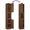 vidaXL Ντουλάπι Μπάνιου Καφέ Δρυς 32x34x188,5 εκ. Επεξεργασμένο Ξύλο