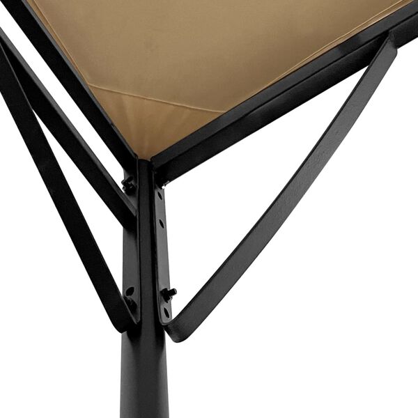 vidaXL Τέντα Taupe 4 x 3 μ. 180 γρ./μ² από Ύφασμα και Ατσάλι
