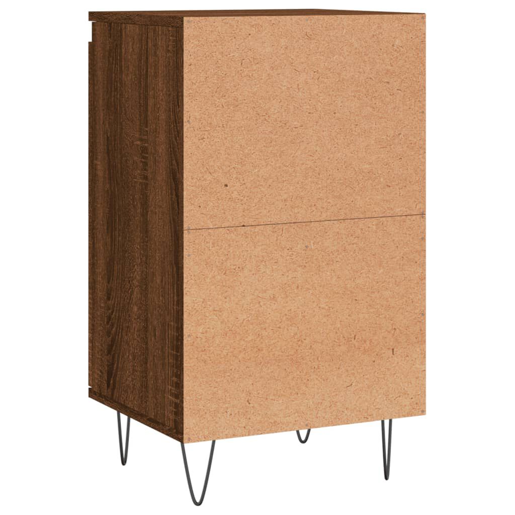 vidaXL Ντουλάπια 2 τεμ. Καφέ Δρυς 40x35x70 εκ. από Επεξεργασμένο Ξύλο