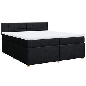 vidaXL &Kappa;&rho;&epsilon;&beta;ά&tau;&iota; Boxspring &mu;&epsilon; &Sigma;&tau;&rho;ώ&mu;&alpha; &Mu;&alpha;ύ&rho;&omicron; 200x200 &epsilon;&kappa;. &Upsilon;&phi;&alpha;&sigma;&mu;ά&tau;&iota;&nu;&omicron;