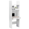 vidaXL Βιβλιοθήκη Λευκή 60 x 35 x 180 εκ. από Μοριοσανίδα