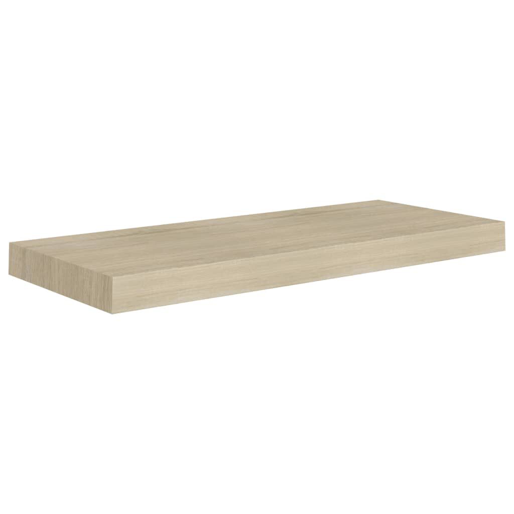 vidaXL Ράφια Τοίχου 2 τεμ. Χρώμα Δρυός 60x23,5x3,8 εκ. MDF