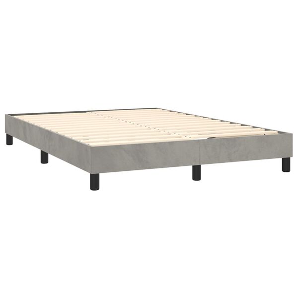 vidaXL &Kappa;&rho;&epsilon;&beta;ά&tau;&iota; Boxspring &mu;&epsilon; &Sigma;&tau;&rho;ώ&mu;&alpha; &Alpha;&nu;&omicron;&iota;&chi;&tau;ό &Gamma;&kappa;&rho;&iota; 140x190 &epsilon;&kappa;. &Beta;&epsilon;&lambda;&omicron;ύ&delta;&iota;&nu;&omicron;