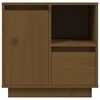 vidaXL Κομοδίνο Μελί 50 x 34 x 50 εκ. από Μασίφ Ξύλο Πεύκου