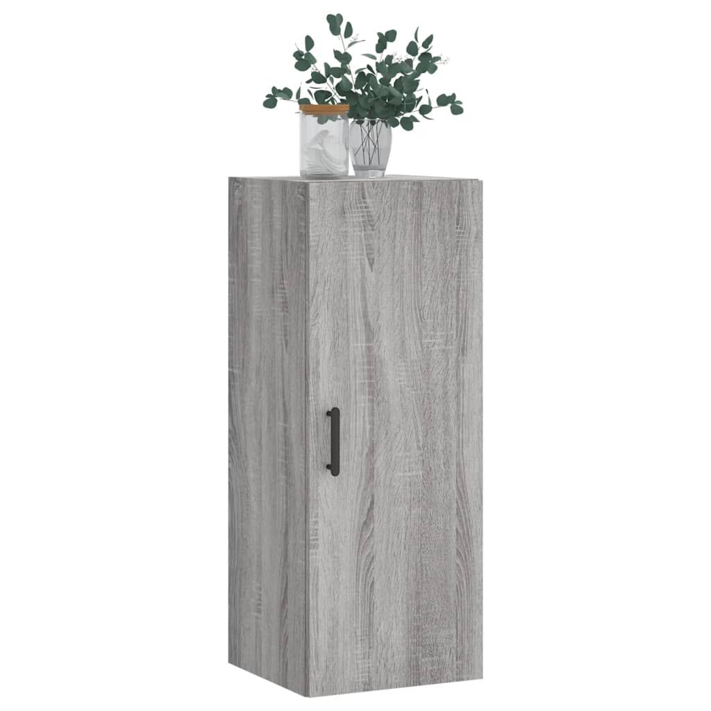 vidaXL Ντουλάπι Τοίχου Γκρι Sonoma 34,5 x 34 x 90 εκ.