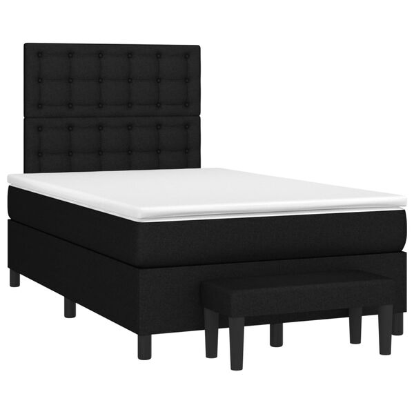vidaXL &Kappa;&rho;&epsilon;&beta;ά&tau;&iota; Boxspring &mu;&epsilon; &Sigma;&tau;&rho;ώ&mu;&alpha; &Mu;&alpha;ύ&rho;&omicron; 120x200 &epsilon;&kappa;. &Upsilon;&phi;&alpha;&sigma;&mu;ά&tau;&iota;&nu;&omicron;