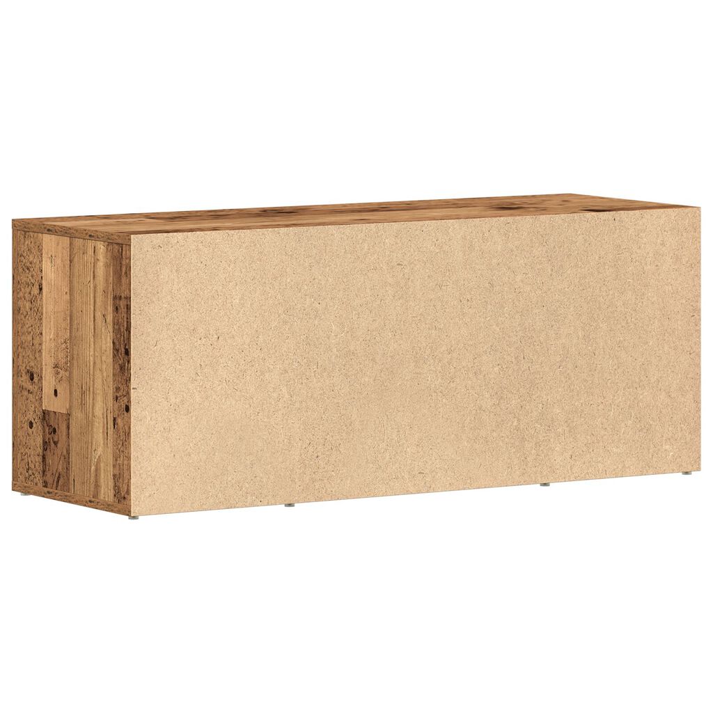 vidaXL Ντουλάπα τηλεόρασης από παλιό ξύλο 100x35x40 εκ. Κατασκευασμένο από MDF