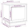 vidaXL Κομοδίνο Γυαλιστερό Λευκό 44 x 35 x 45 εκ. Επεξεργασμένο Ξύλο
