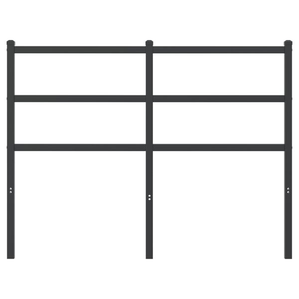 vidaXL Κεφαλάρι Μαύρο 120 εκ. Μεταλλικό