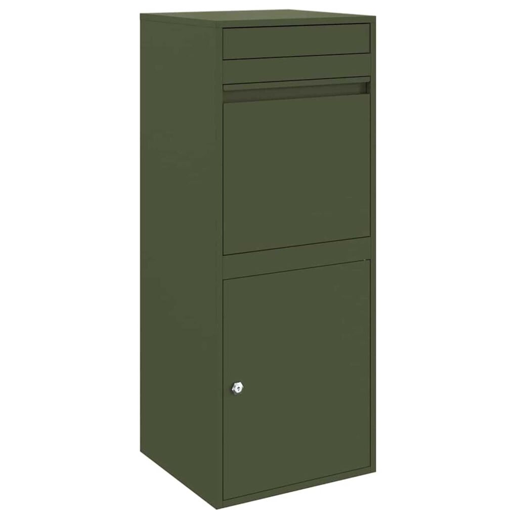 vidaXL Θυρίδα Πακέτων Λαδί 41 x 38 x 103 εκ Ατσάλι