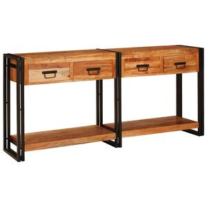vidaXL &Tau;&rho;&alpha;&pi;έ&zeta;&iota;&alpha; &Kappa;&omicron;&nu;&sigma;ό&lambda;&epsilon;&sigmaf; 2 &tau;&mu;&chi;. &Kappa;&alpha;&phi;έ 161 x 33 x 75 &epsilon;&kappa;