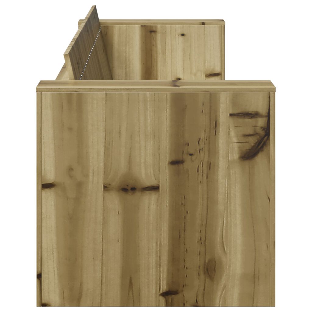 vidaXL Καναπές Κήπου 3-θέσεων 185.5x60x62 εκ. από εμποτισμένο ξύλο πεύκου