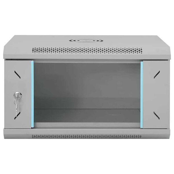 vidaXL Ντουλάπα δικτύου με αποθήκευση Γκρι 53 x 45 x 30 εκ Ατσάλι