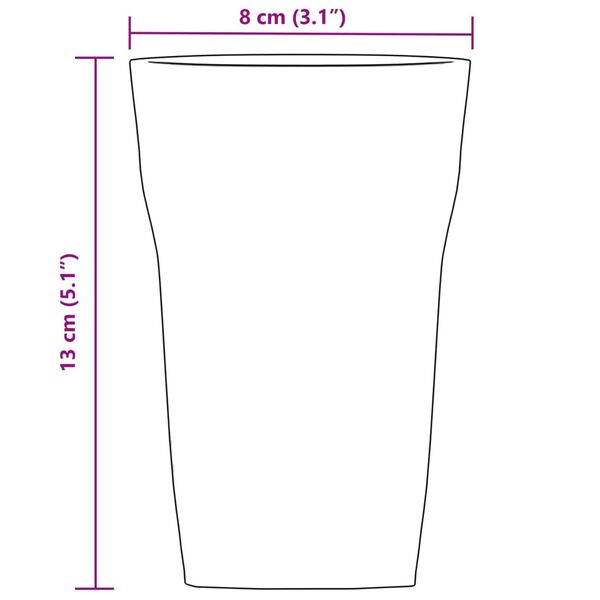 vidaXL Ποτήρια Μπίρας 6 Τεμ. 415 ml