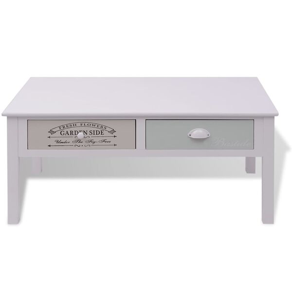 vidaXL Τραπεζάκι Σαλονιού Στιλ Γαλλικής Εξοχής Ξύλινο