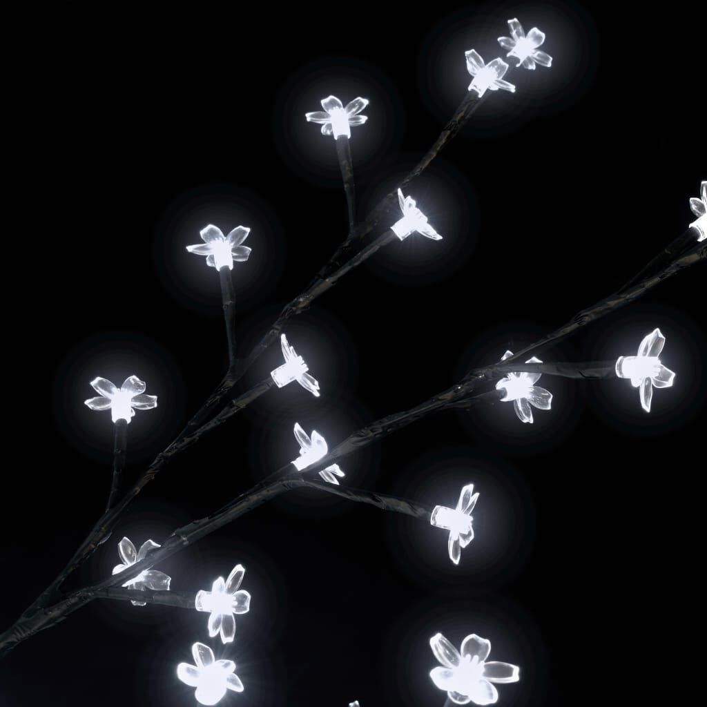vidaXL Χριστουγεννιάτικο Δέντρο Κερασιά 220 LED Ψυχρό Λευκό Φως 220 εκ