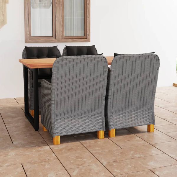 vidaXL &Sigma;&epsilon;&tau; &Tau;&rho;&alpha;&pi;&epsilon;&zeta;&alpha;&rho;ί&alpha;&sigmaf; &Kappa;ή&pi;&omicron;&upsilon; 5 &tau;&epsilon;&mu;. &Alpha;&nu;. &Gamma;&kappa;&rho;&iota; &Sigma;&upsilon;&nu;&theta;. &Rho;&alpha;&tau;ά&nu; & &Mu;&alpha;&xi;&iota;&lambda;ά&rho;&iota;&alpha;