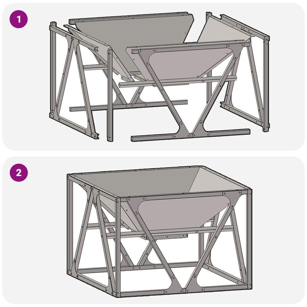 vidaXL Τζάκι Τετράγωνο 50x50x35 εκ Ανοξείδωτος Χάλυβας