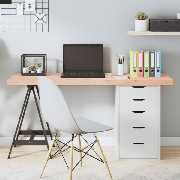 vidaXL Επιφάνεια Τραπεζιού 140x60x(2-6)εκ Ακατέργαστο Μασίφ Ξύλο Δρυός