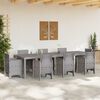 vidaXL Τραπέζι Κήπου Ανοιχτό γκρι 300 x 100 x 73 εκ συνθετικό ρατάν