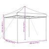 vidaXL Τέντα Εκδηλώσεων Πτυσσόμενη Pop-Up Μπορντό 292x292x315 εκ.
