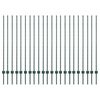 vidaXL Πό posts φράχτη 22 pcs Πράσινο 180 cm Ατσάλι