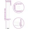 vidaXL Πόδια Τραπεζιού Μπαρ 4 τεμ. Ανθρακί 100-102 εκ. Ατσάλι