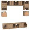 vidaXL Σετ επίπλου τηλεόρασης 8 pcs artisan δρυς 80 x 30 x 30 εκ