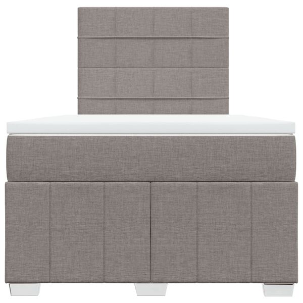 vidaXL &Kappa;&rho;&epsilon;&beta;ά&tau;&iota; Boxspring &mu;&epsilon; &Sigma;&tau;&rho;ώ&mu;&alpha; Taupe 120x200 &epsilon;&kappa;. &Upsilon;&phi;&alpha;&sigma;&mu;ά&tau;&iota;&nu;&omicron;