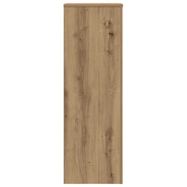 vidaXL Βάσεις Φυτών Αρτισιανή Δρυς 33x33x100 εκ. Επεξ. Ξύλο