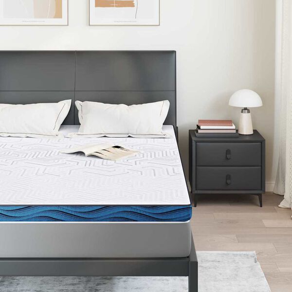 vidaXL &Sigma;&tau;&rho;ώ&mu;&alpha; &epsilon;&pi;&iota;&kappa;ά&lambda;&upsilon;&psi;&eta;&sigmaf; &Lambda;&epsilon;&upsilon;&kappa;ό 140 x 190 cm &Upsilon;&phi;&alpha;&sigma;&mu;&alpha; Jacquard