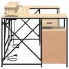 vidaXL Γραφείο Sonoma Δρυς 182 x 101 x 87.5 εκ Επεξεργασμένο ξύλο
