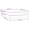 vidaXL Κρεβάτι Boxspring με Στρώμα Γκρι 140x200εκ. από Συνθετικό Δέρμα