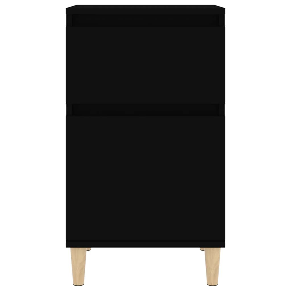 vidaXL Κομοδίνο Μαύρο 40 x 35 x 70 εκ.