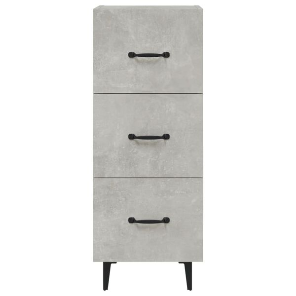 vidaXL Ντουλάπι Γκρι Σκυροδέματος 34,5x34x90 εκ. Επεξεργασμένο Ξύλο