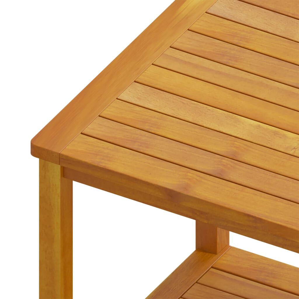 vidaXL Τραπεζάκι Βοηθητικό 45 x 45 x 45 εκ. από Μασίφ Ξύλο Ακακίας