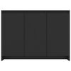vidaXL Βοηθητικό Ντουλάπι Μαύρο 102x33x75εκ. Επεξεργασμένο Ξύλο