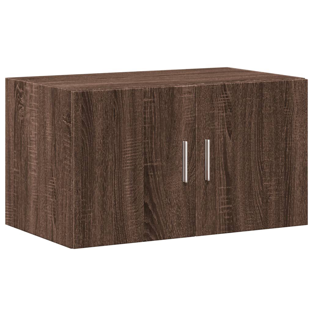 vidaXL Ραφιέρα με Ντουλάπια Καφέ Δρυς 70x42,5x225 εκ. από Επεξ. Ξύλο