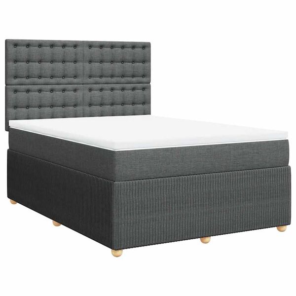 vidaXL &Kappa;&rho;&epsilon;&beta;ά&tau;&iota; Boxspring &mu;&epsilon; &Sigma;&tau;&rho;ώ&mu;&alpha; &Sigma;&kappa;&omicron;ύ&rho;&omicron; &Gamma;&kappa;&rho;&iota; 160x200 &epsilon;&kappa; &Upsilon;&phi;&alpha;&sigma;&mu;ά&tau;&iota;&nu;&omicron;